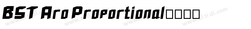 BST Aro Proportional字体转换